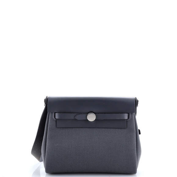 Hermes 20 Herbag Zip Toile and Leather - Picture 1 of 5